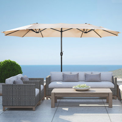 Parasol Pérou avec auvent ventilé 108 po