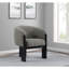 Fauteuil d'appoint rembourré brun Maciel
