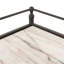 Eisen Nightstand-Striated Marble