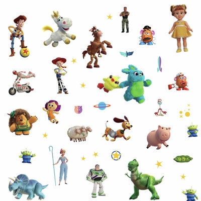 Décalcomanie murale autocollante 4 pièces jouets story