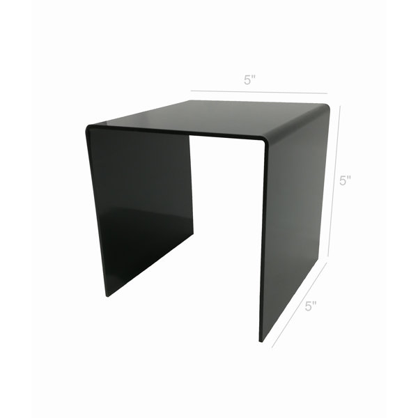 Wrought Studio 1 Riser Combo Cube 3-Sided Plexiglass Pedestal Lucite ...