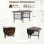 Metal Base Dining Table