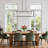 Abinayan 5-Light Dimmable 41.5" Large Kitchen Island Chandelier Globe Glass Shade