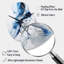 Horloge murale asymétrique bleue et grise-105483986