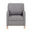 Fauteuil inclinable traditionnel gris en tissu gris