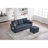 L-Shaped Sectional Sofa With Pull-Out Storage, Ottoman, Pillows, USB Charging, And Cup Holders, Convertible Design For Living Room, Corduroy Fabric-1844085082