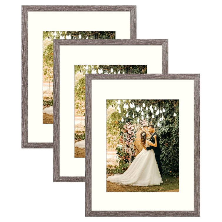 DesignOvation Gallery Picture Frame Set, Set of 4, 11 x 14 Matted