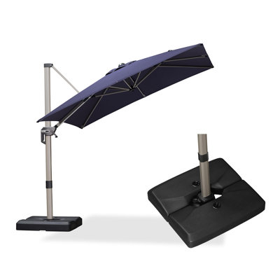 Parasol excentré carré en aluminium Kersten