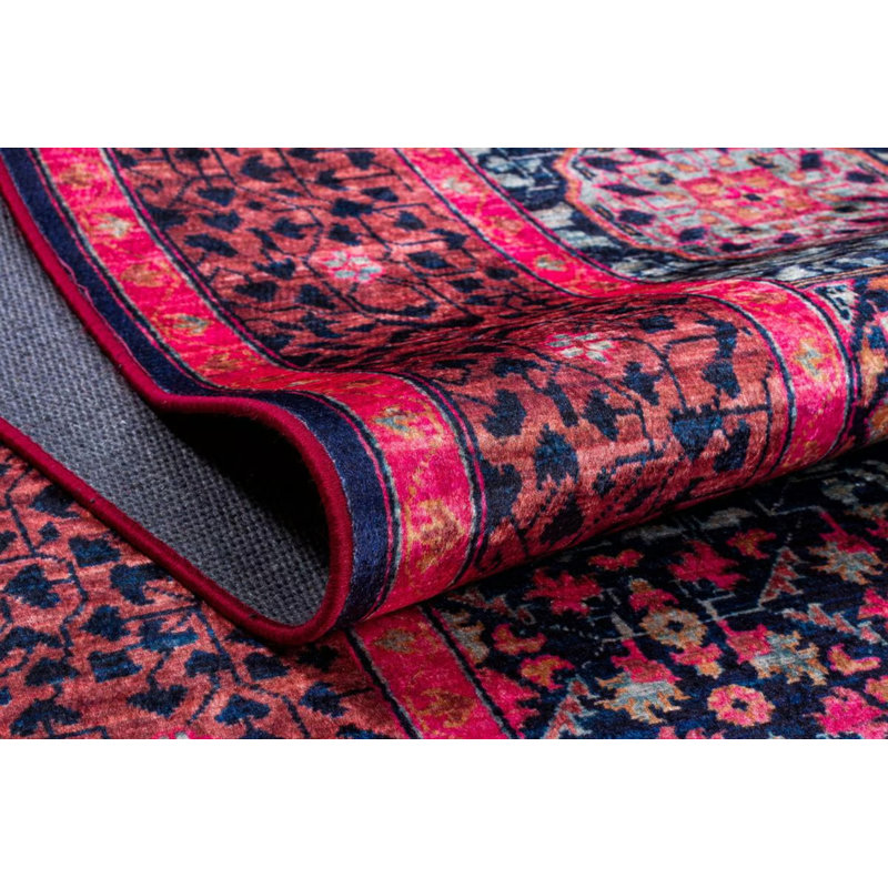Tapis de couleur rouge bourgogne Classic Classic, Rectangle 2 pi 7 po x 4 pi 11 po