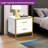 Patchell 19.7"H 2 Drawer Nightstand with Metal Frame-853194435
