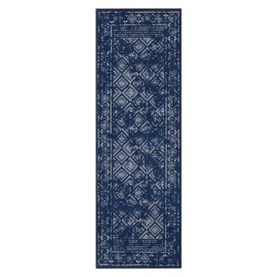 Elegant Oriental Machine Washable Rug with Rubber Anti-Slip Backing Ideal for Living Room, Dining Room, Bedroom, Office & Playroom