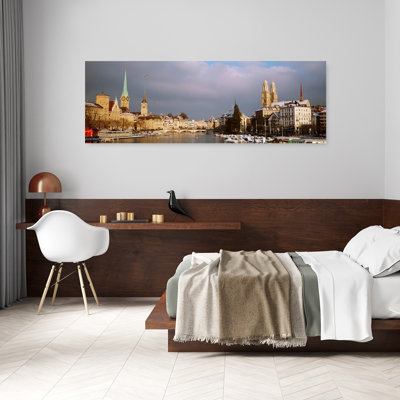 Hiver, Zurich, Suisse, art contemporain abstrait ville d'hiver