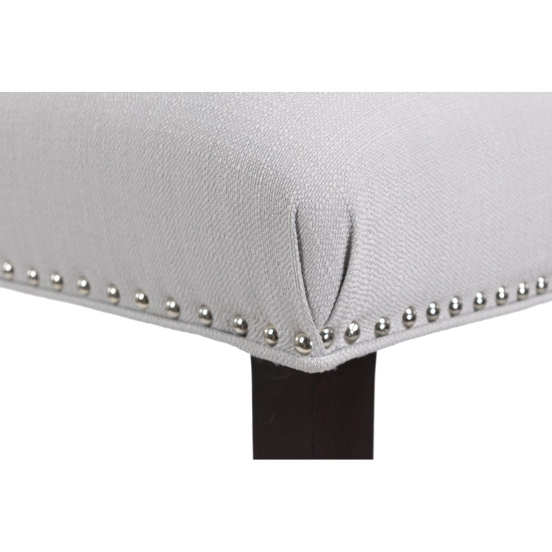 Upholstered Counter Stool, Platinum