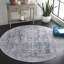 Tapis bleu uni en polyester tissé à la machine Talena-1776331574