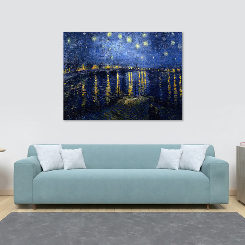 Starry Night Over The Rhone by Vincent Van Gogh - Wrapped Canvas Print, 20.5cm H x 30.5cm W x 3.8cm D