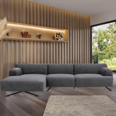 Canapé modulaire et méridienne avec pieds en métal