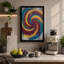 Neon Spiral Industrial 1 Piece Wrapped Canvas Wall Art-1228590102-1228590108