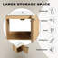 Meuble-lavabo moderne 24 po avec lavabo en résine et armoire de rangement