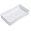 Vasque rectangulaire en céramique 24 po x 14 po - Moderne, teintée, pour tous les espaces 24 x 14 po blanche, surface lisse, maison, restaurant, immeuble de bureaux