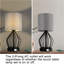 Lampe de table USB en métal Ellecourt