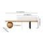 Boucle Upholstered Bench-1217625663