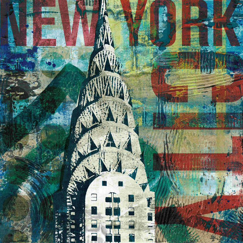 NY Graffiti II par Roque Silva - impression sur toile tendue, H 20 po x l 20 po, Non, Toile tendue