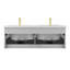 Meuble-lavabo flottant 60 po avec comptoir en acrylique 60 po | Armoire en bois cannelé-854106466-854106467