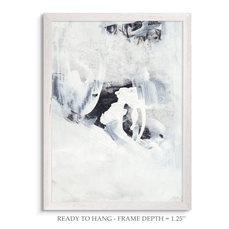 «Fire and Ice IV» par Paul Cezanne - reproduction d'art encadrée, H 30 po x l 22 po x P 2 po, Toile encadrée, blanc