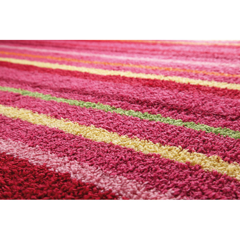 Striped Hand Woven Area Rug, Rectangle 140 x 200cm