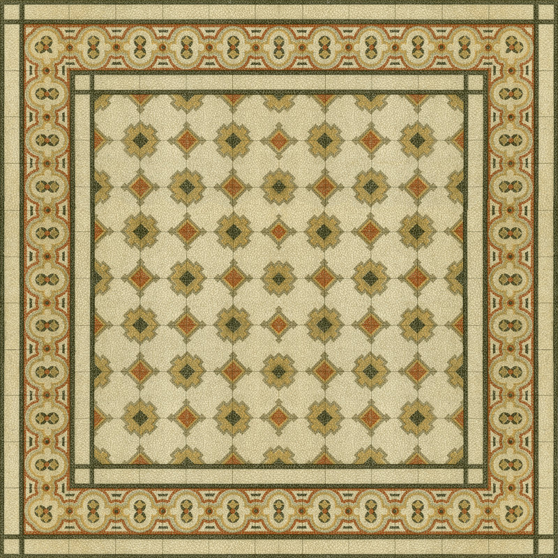 Italian Mosaic II - Wrapped Canvas Print, 30cm H x 30cm W x 3.8cm D