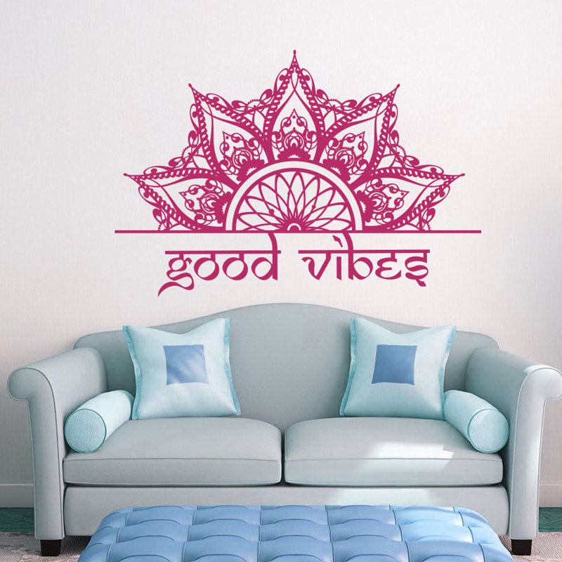 Text & Numbers Non-Wall Damaging Wall Decal, Hot Pink