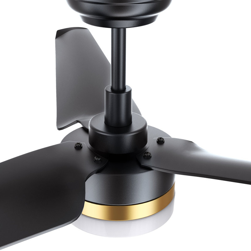 Ventilateur de plafond intelligent de 52 po avec télécommande Atticus, ensemble d'éclairage inclus, fonctionne avec l'assistant Google et Amazon Alexa, raccourci Siri.
