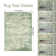 Distressed Abstract Non Slip Washable Area Rug(5'X7', Green)