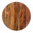 Round Acacia Wood Pedestal with Metal Base