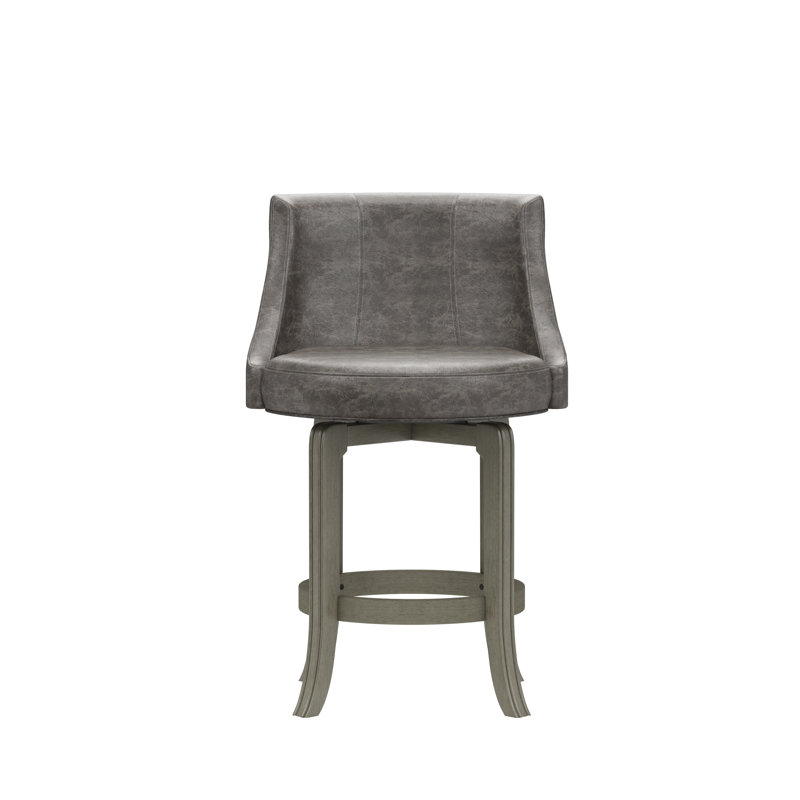 Tabouret de bar et de comptoir Bandiero, Tabouret de comptoir (siège d'une hauteur de 25 p, Gris