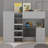 Wood Full Size Loft Bed With Built-In Wardrobe,Drawers, Storage Shelves And Desk-667390641