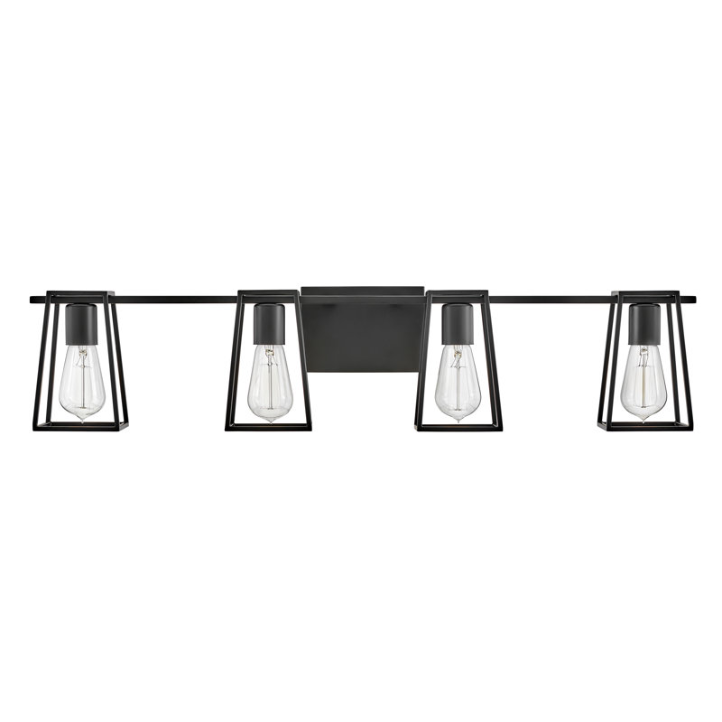 4-Light Open Cage Bath Vanity Fixture