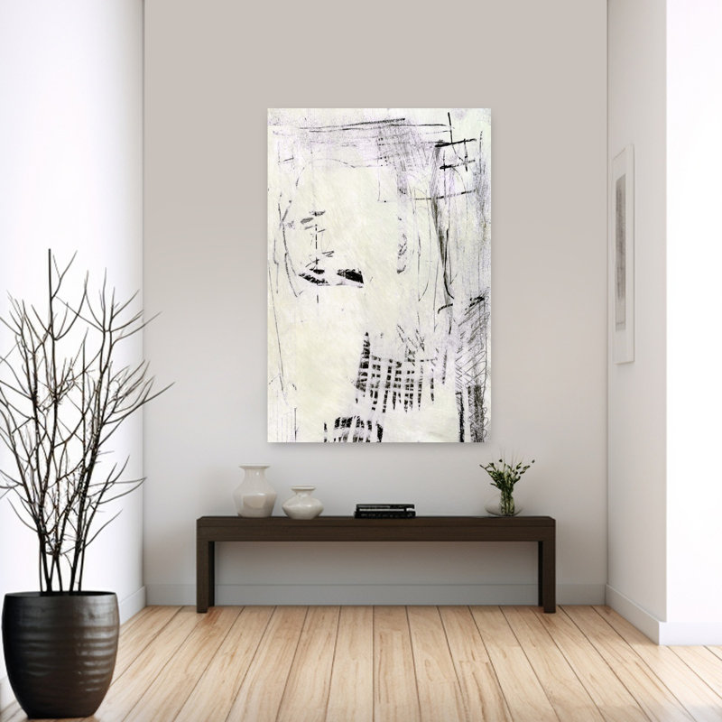 Art contemporain abstrait géométrique contemporain, H 60 po x l 40 po