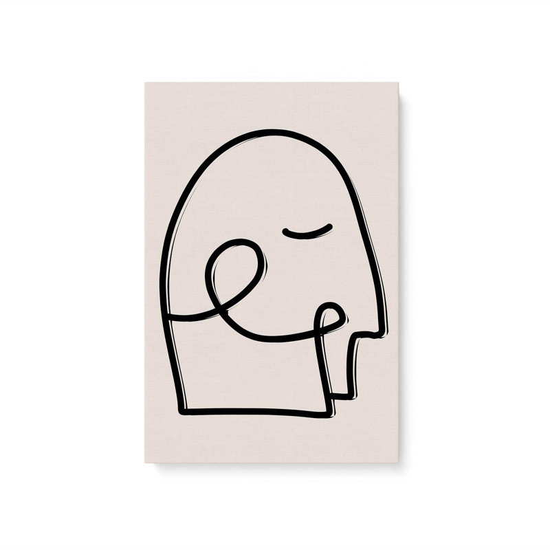 Mindful Gaze v1, impression, Toile tendue, H 48 po x l 32 po x P 1,25 po
