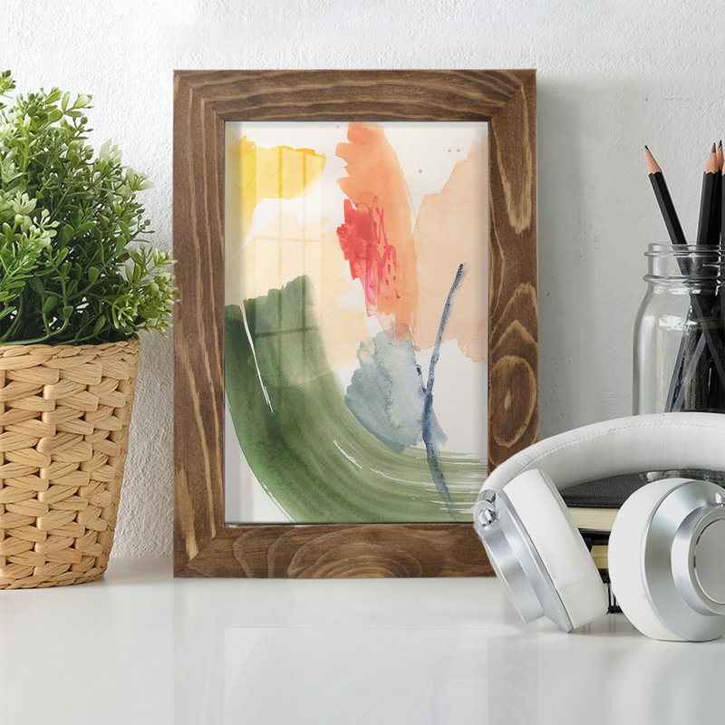 Gelatt Garden Palette I, encadré sur papier, Noyer, H 8 po x l 6 po x P 1 po