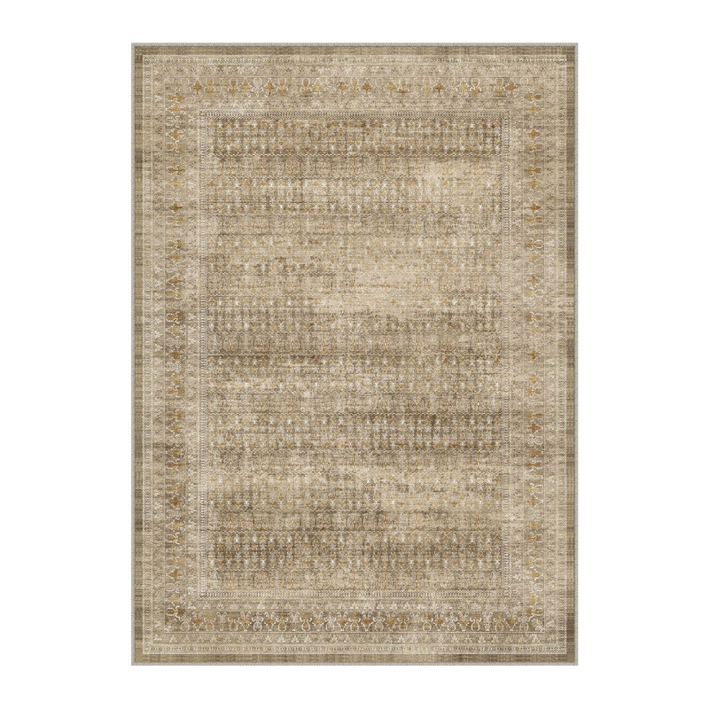 Kitty Machine Washable Oriental Area Rug for Living Room with Non-Slip Backing, Rectangle 9' x 12'