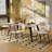 Corsi Adalia 5 Pieces Dining Table Set  63" Rectangular Dining Table with 4 Armless Chairs Space-Saving Design for Modern Dining Rooms-340508841-340508843
