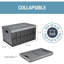 Collapsible Storage Bin (With Lid), 3PK - 62L (16 Gal) Folding Plastic Stackable Utility Crates, Holds 100Lbs Per Bin - Solid Wall Clevercrate For Organizing, Storage, Moving-1656687471-1656687469