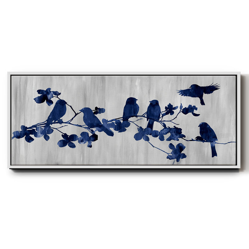 Indigo Hangout- Framed Canvas
