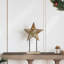 vidaXL Christmas Star Brown Solid Teak Wood-121073141