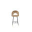 Aubin Upholstered Counter Stool with Metal Frame-1260966418