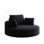 Fauteuil-lit en velours côtelé pivotant à 360 degrés à 55 degrés pour chambre de projection et chambre à coucher avec effort