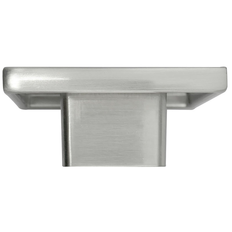 Poignée carrée surdimensionnée de 1 15/16 po Metro, Nickel satiné