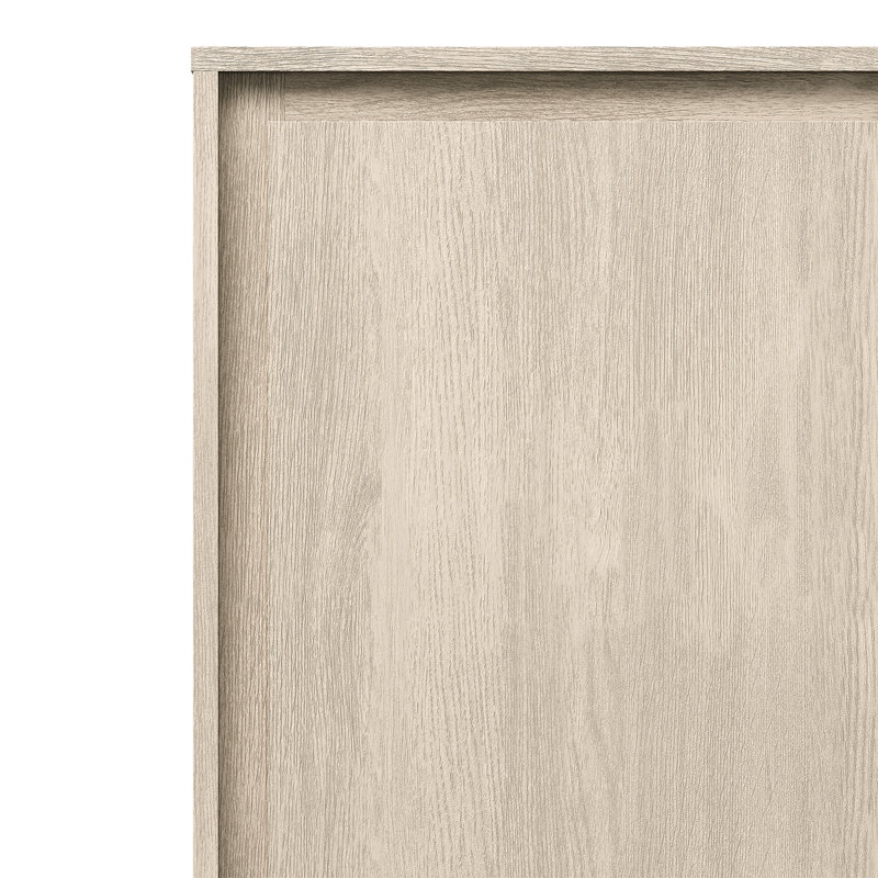 Modern Storage Cabinet With 2 Doors, 3 Drawers & Framed Edge Design, Beige