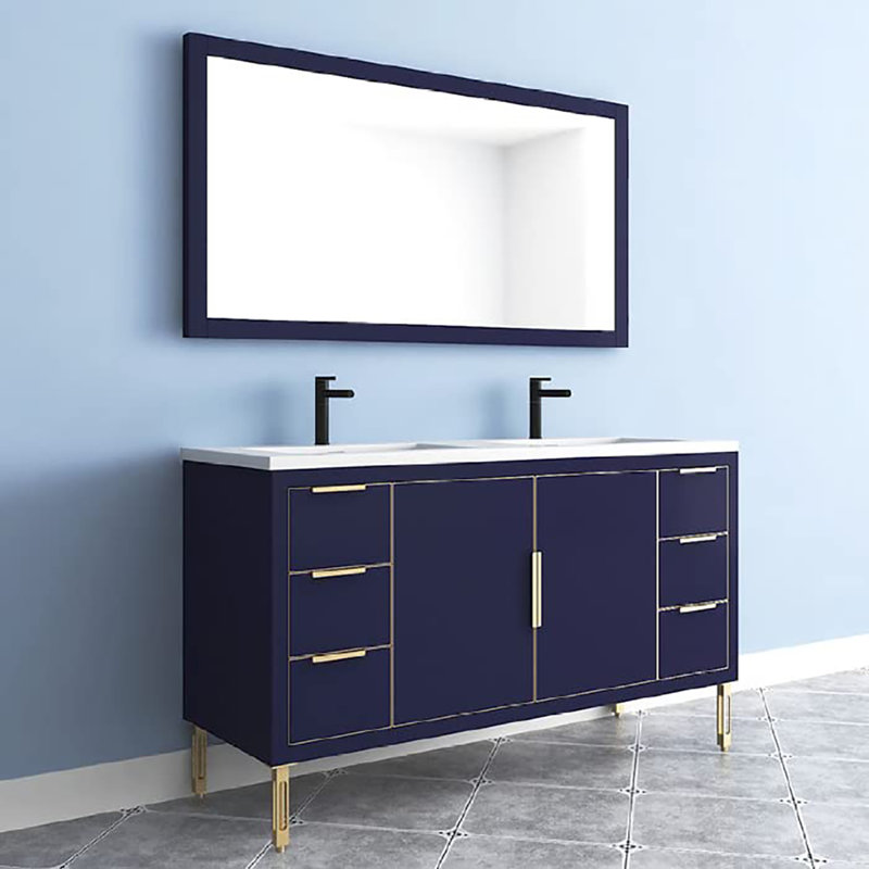 83.5'' Double Bathroom Vanity with Top
